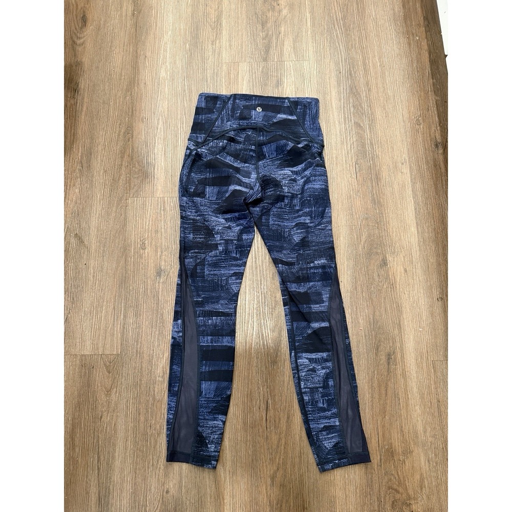 Lululemon Train Times 7/8 Pant 25" Transition Multi Midnight Navy Black 6